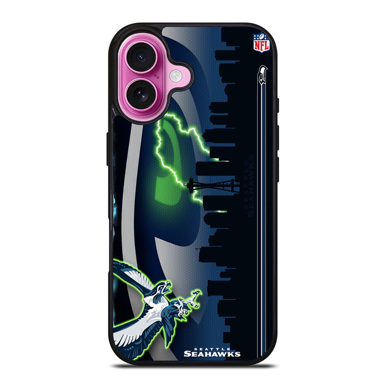 SEATTLE SEAHAWKS NFL CITY iPhone 16 Plus Case Cover SEATTLE SEAHAWKS NFL CITY iPhone 16 Plus Case Cover