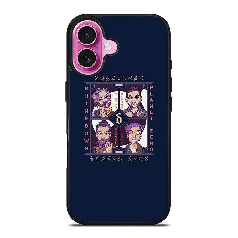 SHINEDOWN BAND PLANET ZERO iPhone 16 Plus Case Cover