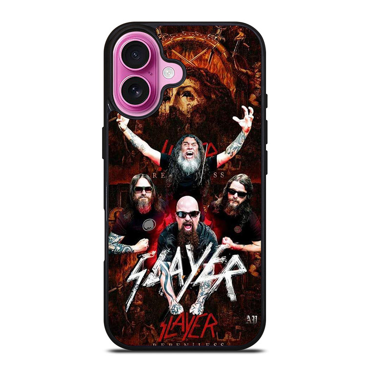 SLAYER METAL BAND POSTER iPhone 16 Plus Case Cover