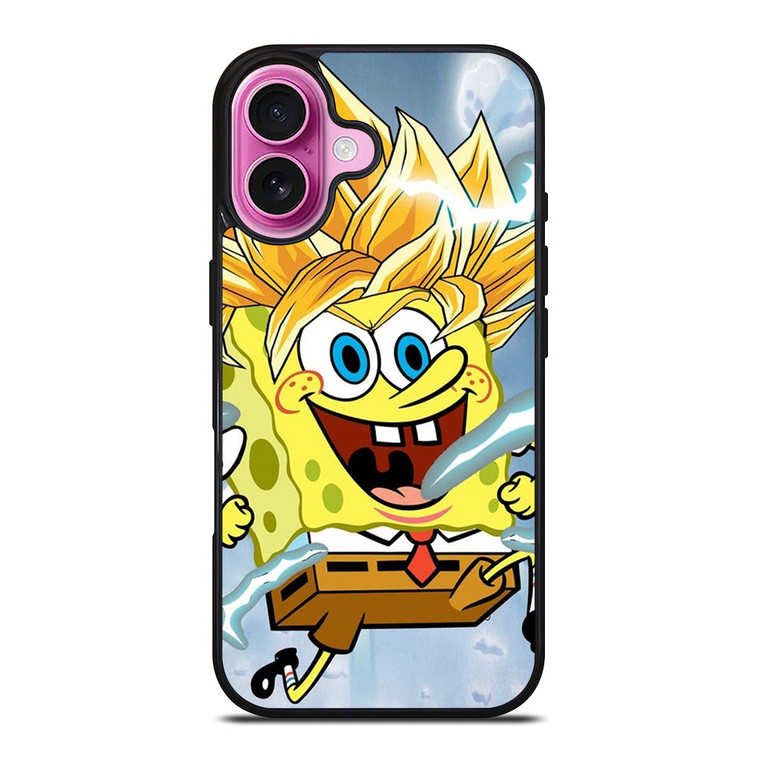 SPONGEBOB DRAGON BALL SAIYAN iPhone 16 Plus Case Cover SPONGEBOB DRAGON BALL SAIYAN iPhone 16 Plus Case Cover