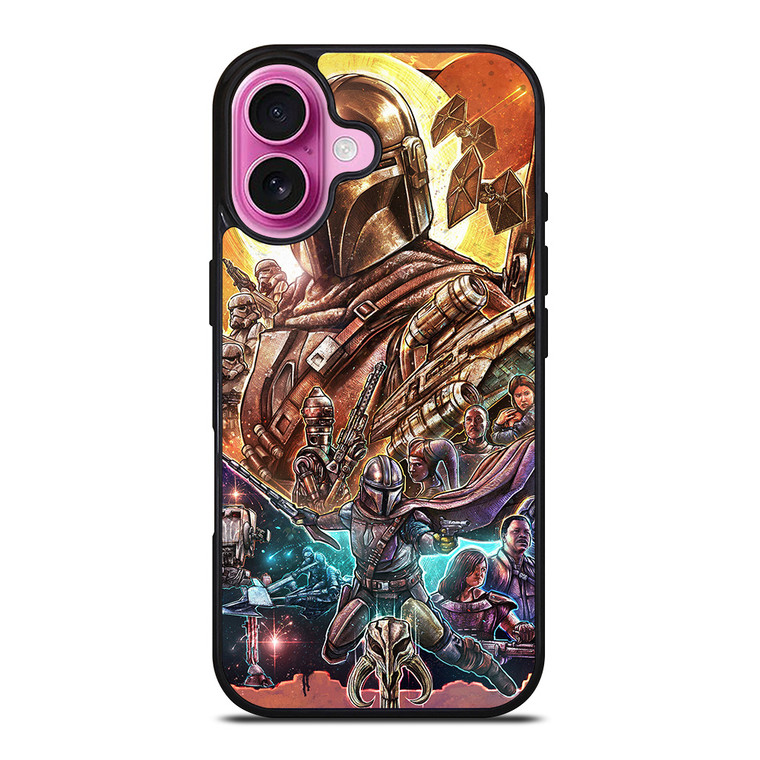 STAR WARS MANDALORIAN COLLAGE iPhone 16 Plus Case Cover
