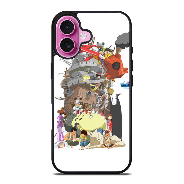 STUDIO GHIBLI ALL CHARACTER iPhone 16 Plus Case Cover