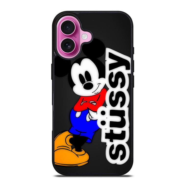 STUSSY MICKEY MOUSE iPhone 16 Plus Case Cover