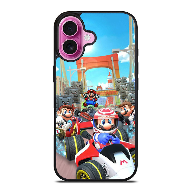 SUPER MARIO KART GAMES NINTENDO iPhone 16 Plus Case Cover SUPER MARIO KART GAMES NINTENDO iPhone 16 Plus Case Cover
