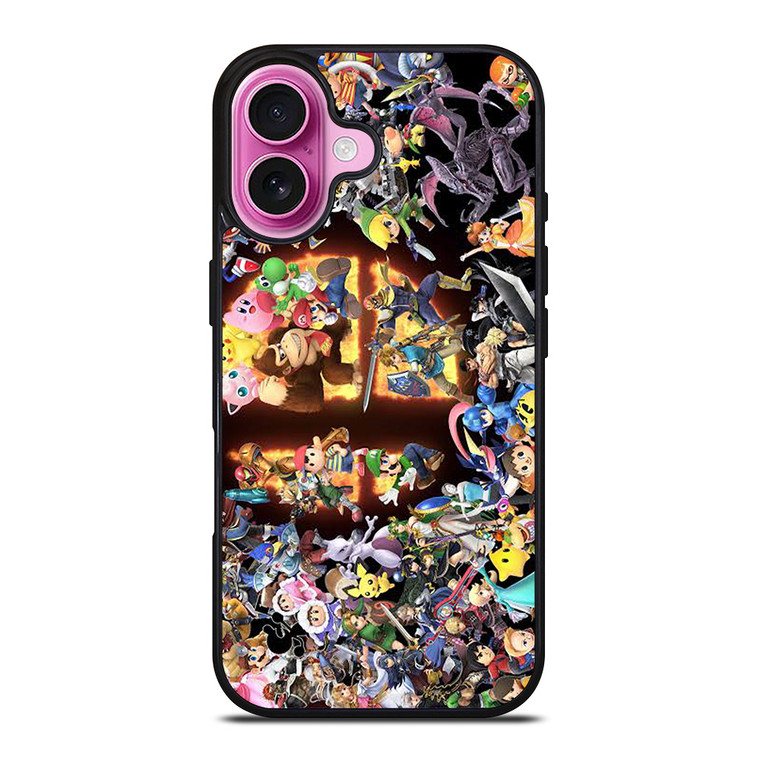 SUPER SMASH BROS GAME iPhone 16 Plus Case Cover