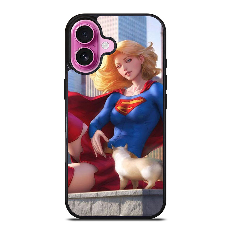 SUPERGIRL DC CARTOON iPhone 16 Plus Case Cover