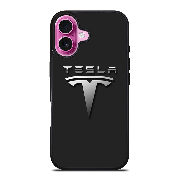 TESLA CAR LOGO iPhone 16 Plus Case Cover