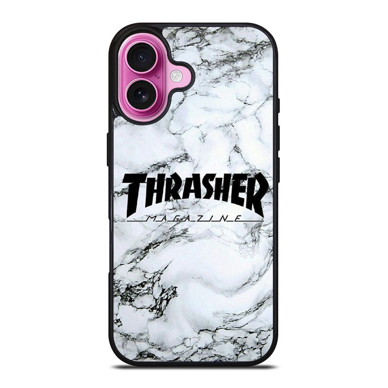 THRASHER SKATEBOARD MAGAZINE MARBLE iPhone 16 Plus Case Cover