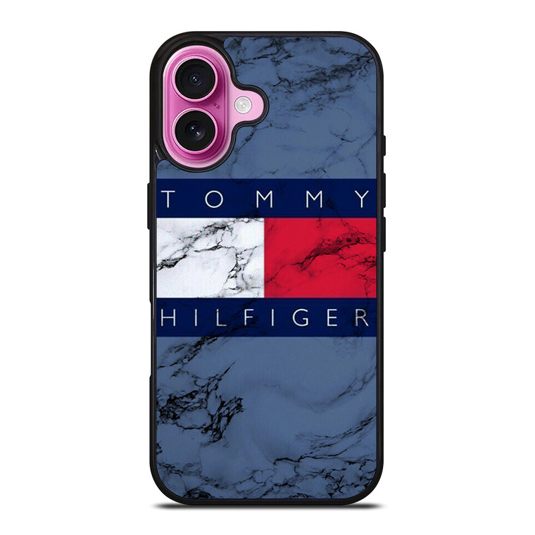 TOMMY HILFIGER MARBLE LOGO iPhone 16 Plus Case Cover