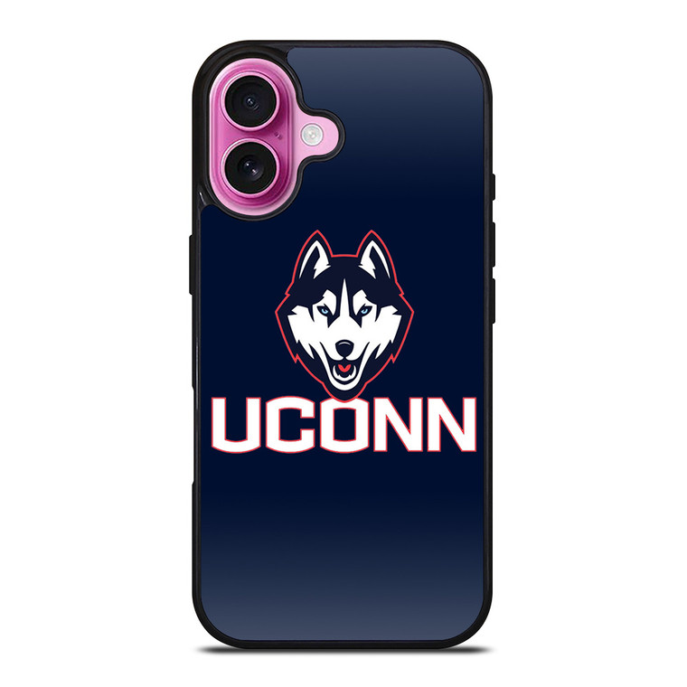 UCONN HUSKIES BASKETBALL LOGO iPhone 16 Plus Case Cover