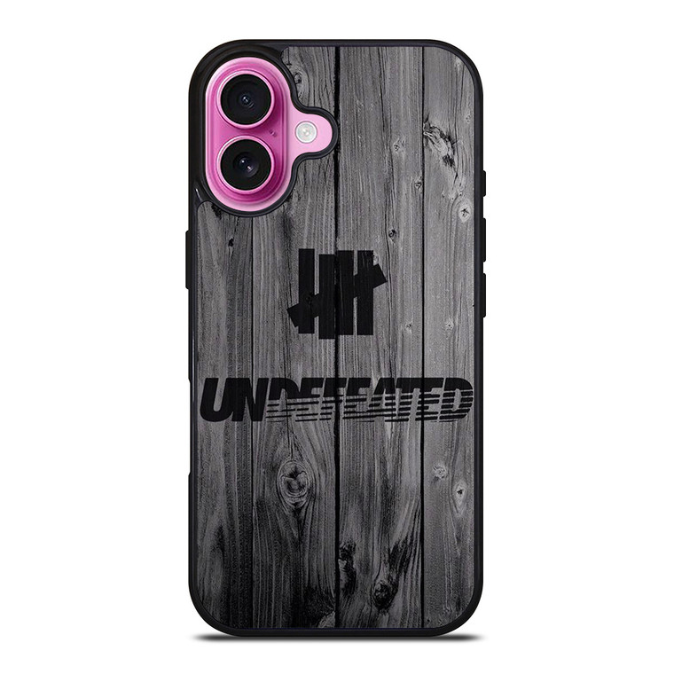 UNDEFEATED WOODEN iPhone 16 Plus Case Cover