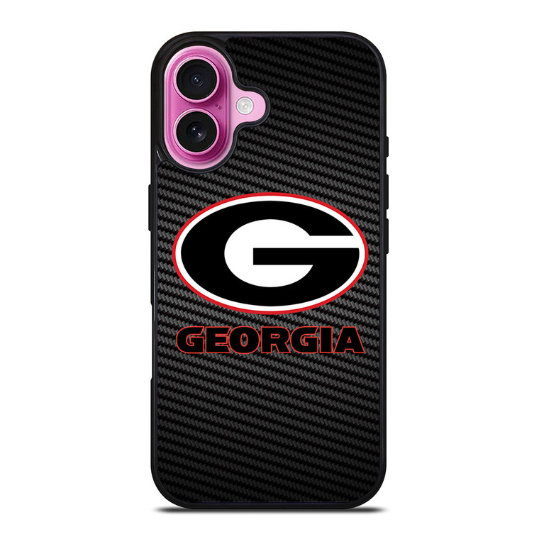 UNIVERSITY GEORGIA CARBON SYMBOL iPhone 16 Plus Case Cover