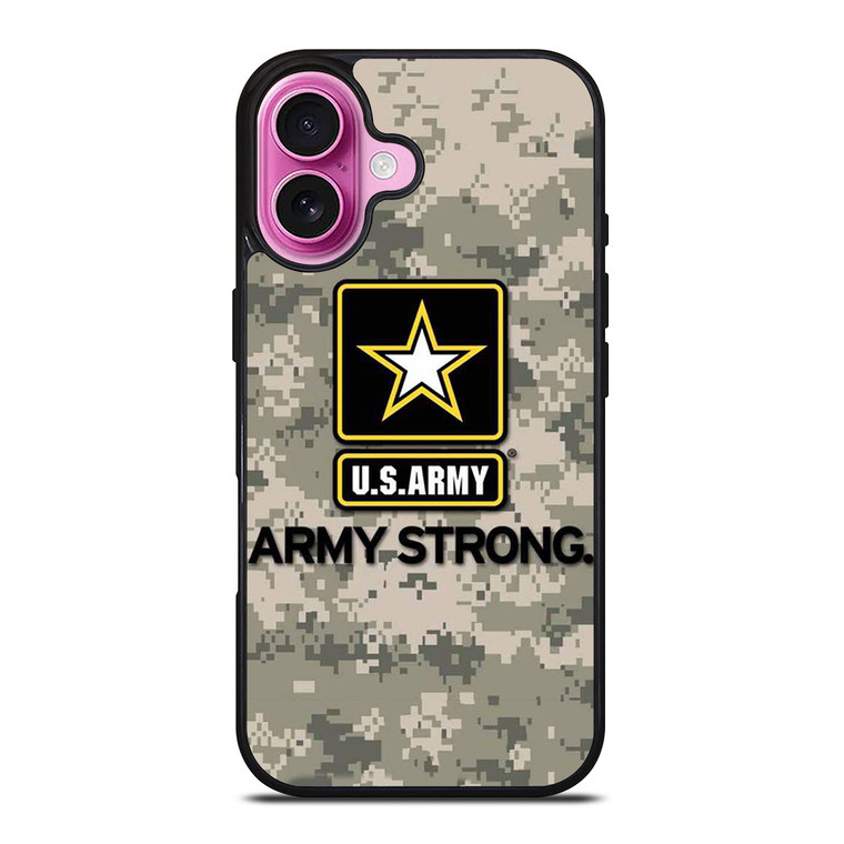 US ARMY ARMY STRONG CAMO iPhone 16 Plus Case Cover