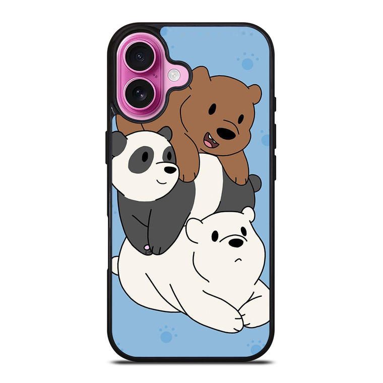 WE BARE BEARS CUTE CARTOON iPhone 16 Plus Case Cover