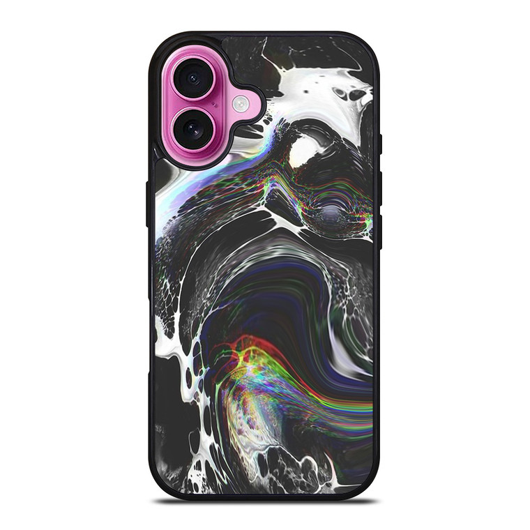 WHITE STONE LIQUID iPhone 16 Plus Case Cover