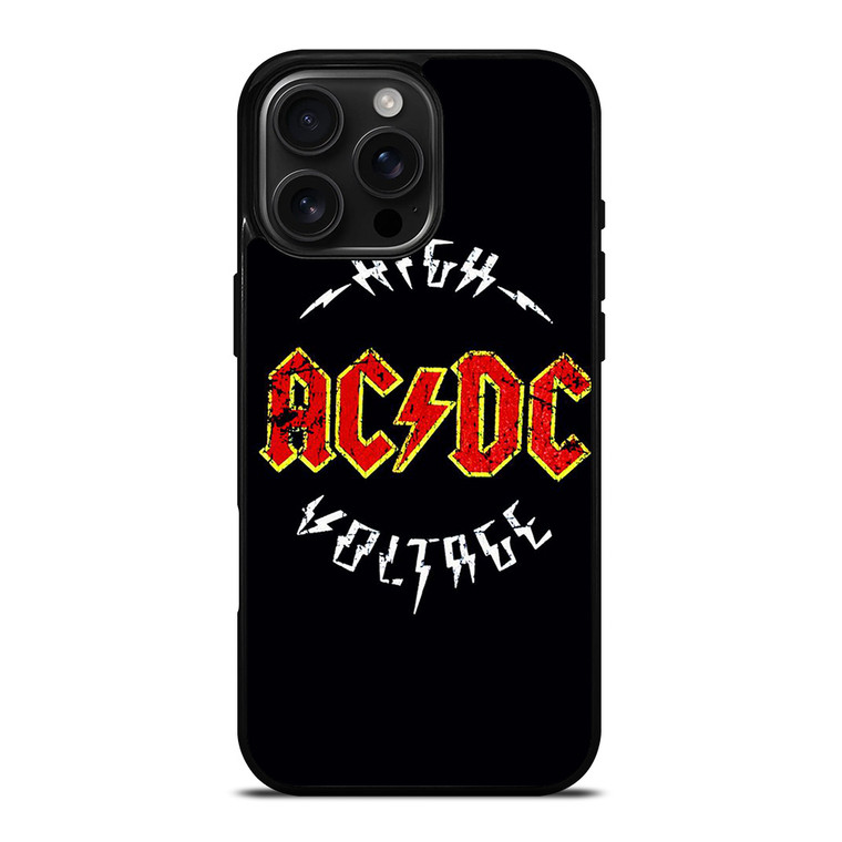 ACDC AC DC BAND HIGH VOLTAGE iPhone 16 Pro Max Case Cover