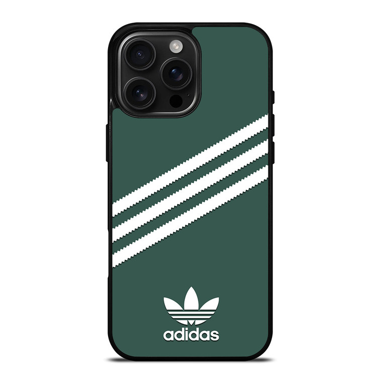 ADIDAS ORIGINALS STRIPES GREEN iPhone 16 Pro Max Case Cover