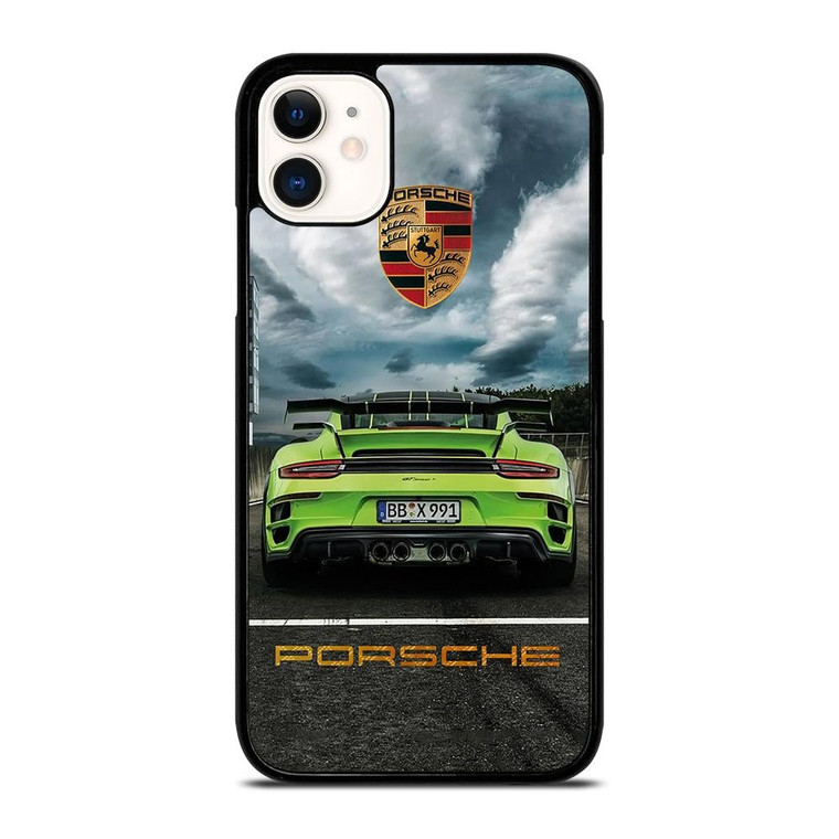PORSCHE LOGO GREEN CAR iPhone 11 Case Cover