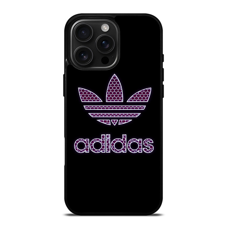 ADIDAS PURPLE NEON METAL iPhone 16 Pro Max Case Cover