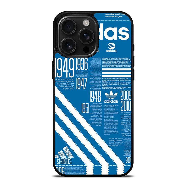 ADIDAS SHOES LOGO BLUE iPhone 16 Pro Max Case Cover