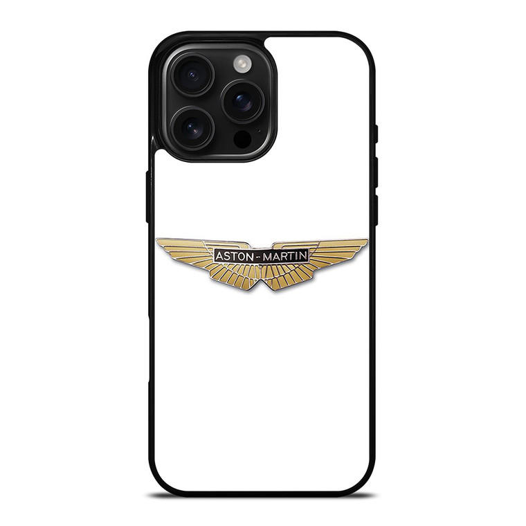 ASTON MARTIN CAR GOLD LOGO iPhone 16 Pro Max Case Cover