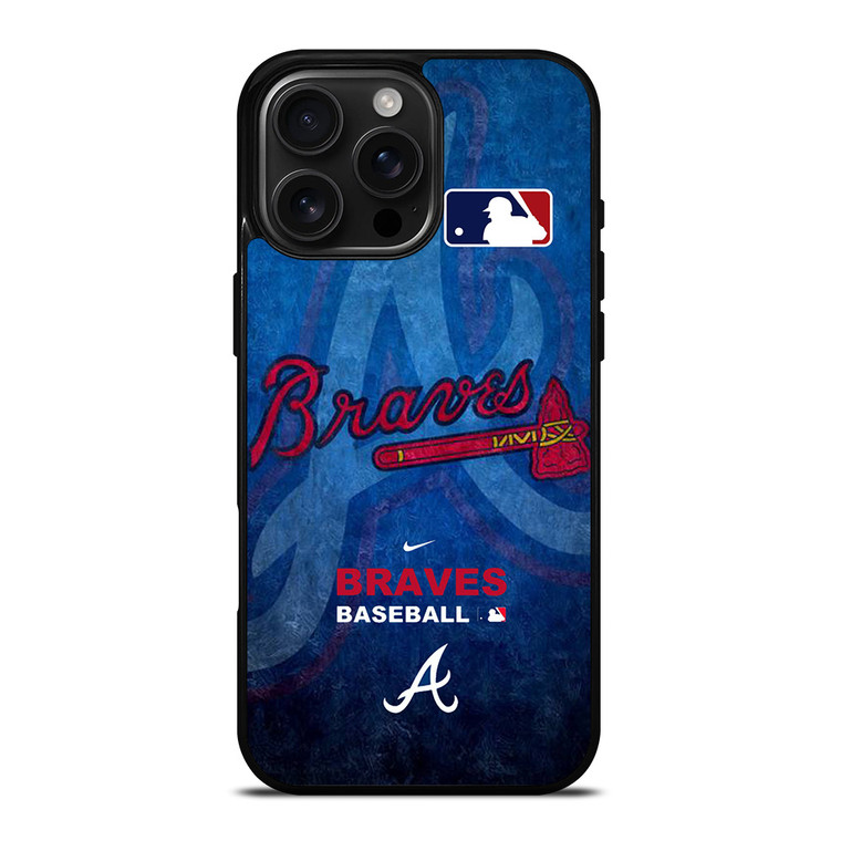 ATLANTA BRAVES LOGO MLB iPhone 16 Pro Max Case Cover