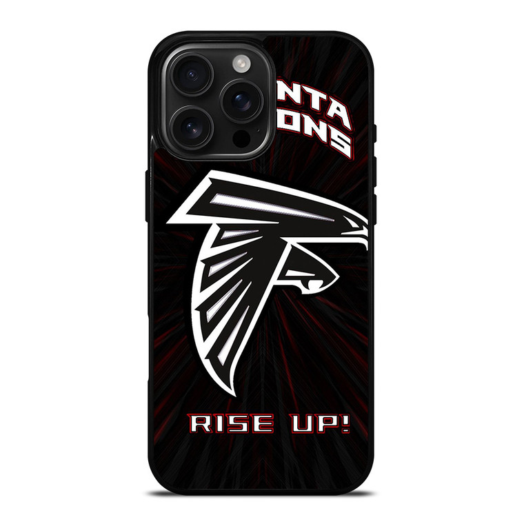 ATLANTA FALCONS RISE UP LOGO iPhone 16 Pro Max Case Cover