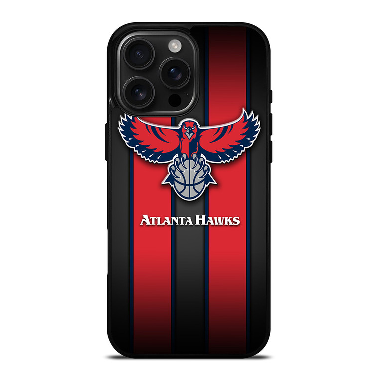 ATLANTA HAWKS STRIPE LOGO iPhone 16 Pro Max Case Cover