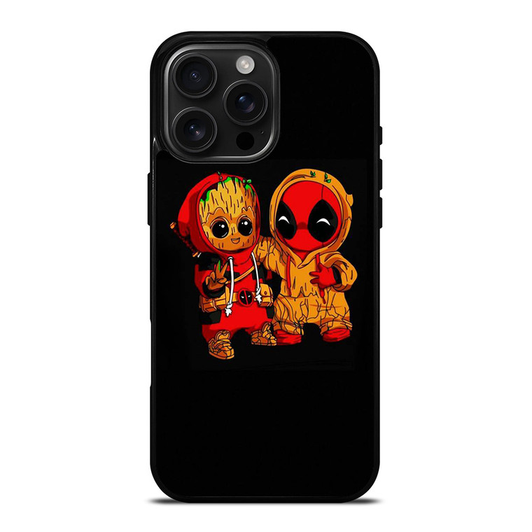 BABY DEADPOOL AND GROOOT iPhone 16 Pro Max Case Cover