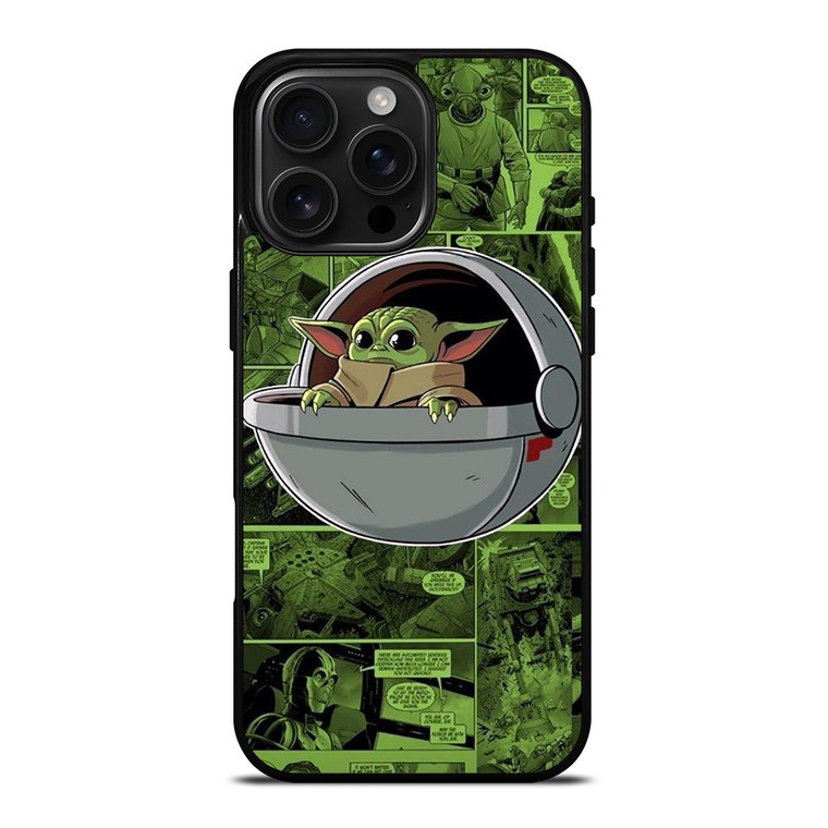 BABY YODA STAR WARS COMICS iPhone 16 Pro Max Case Cover