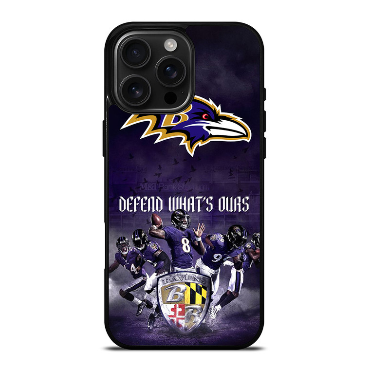 BALTIMORE RAVENS FOOTBALL TEAM iPhone 16 Pro Max Case Cover BALTIMORE RAVENS FOOTBALL TEAM iPhone 16 Pro Max Case Cover