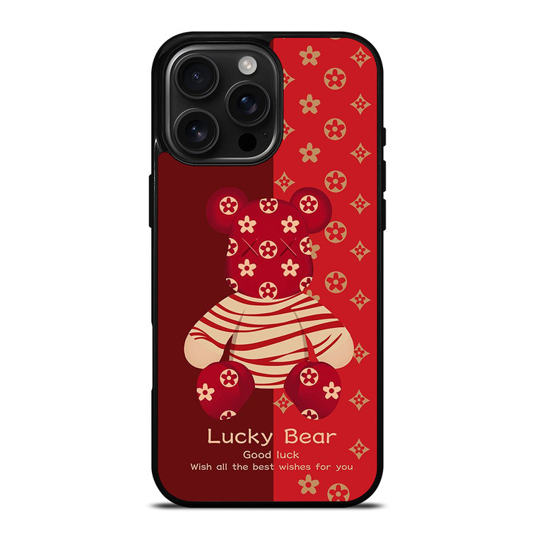 BEAR BRICK KAWS LUCKY iPhone 16 Pro Max Case Cover