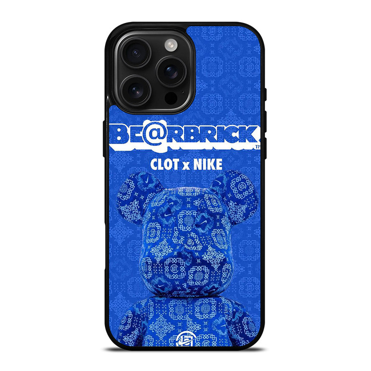 BEARBRICK CLOT X NIKE BLUE iPhone 16 Pro Max Case Cover