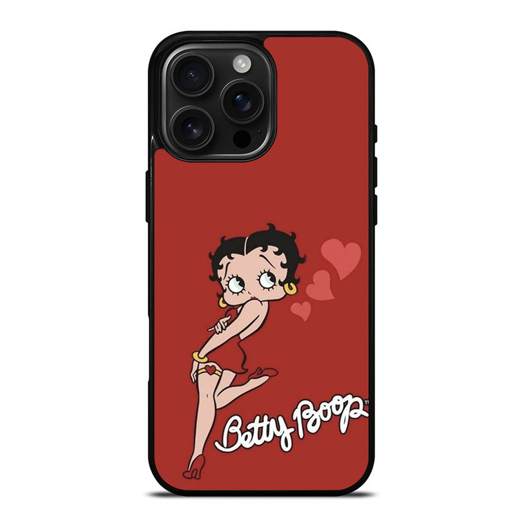 BETTY BOOP CARTOON LOVE iPhone 16 Pro Max Case Cover
