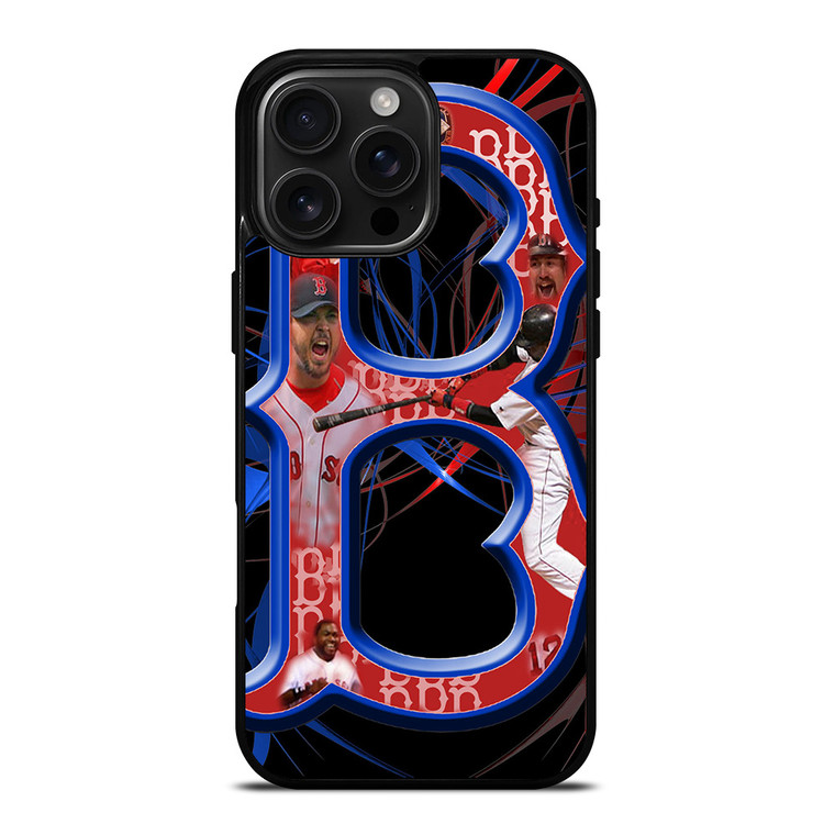 BOSTON RED SOX LOGO ART iPhone 16 Pro Max Case Cover