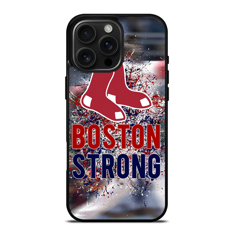 BOSTON RED SOX STRONG ART iPhone 16 Pro Max Case Cover