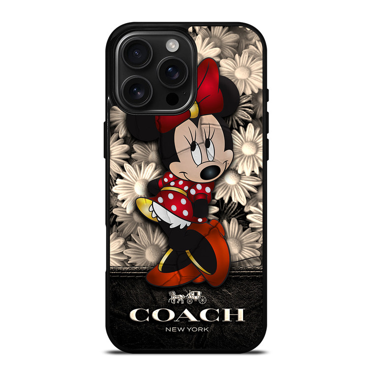 COACH FLOWER MINNIE MOUSE iPhone 16 Pro Max Case Cover