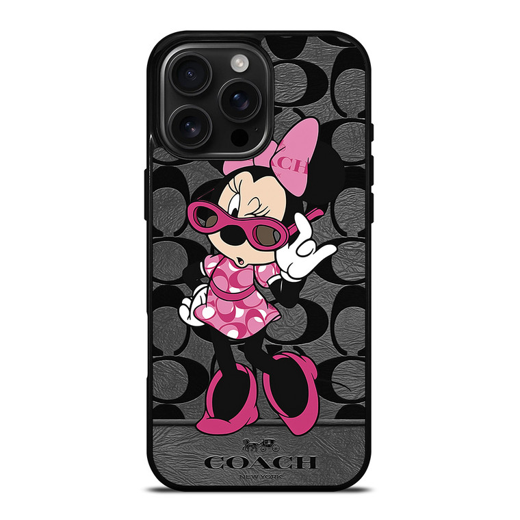 COACH MINNIE MOUSE CUTE iPhone 16 Pro Max Case Cover