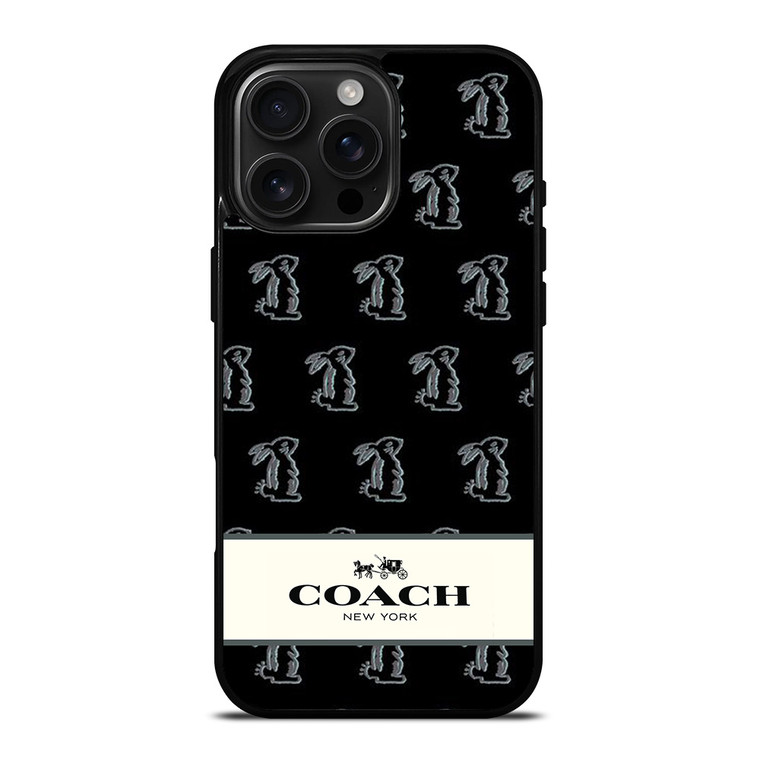 COACH NEW YORK BUNNY iPhone 16 Pro Max Case Cover