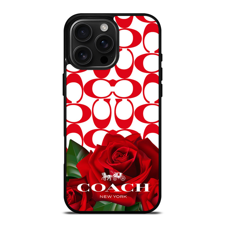 COACH NEW YORK FLOWER 4 iPhone 16 Pro Max Case Cover