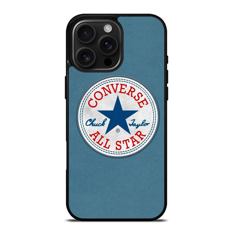 CONVERSE SNEAKERS LOGO BLUE iPhone 16 Pro Max Case Cover