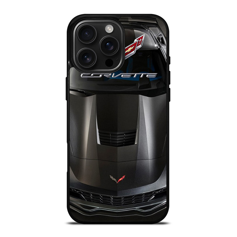 CORVETTE CAR GRAY iPhone 16 Pro Max Case Cover