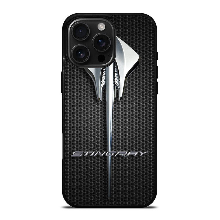 CORVETTE STINGRAY LOGO METAL iPhone 16 Pro Max Case Cover