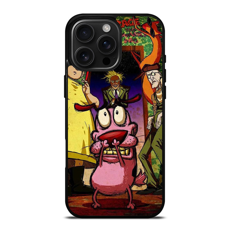 COURAGE THE COWARDLY DOG ART iPhone 16 Pro Max Case Cover