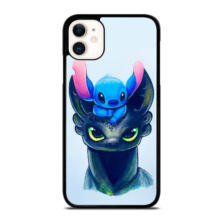 TOOTHLESS AND STITCH ART iPhone 11 Case Cover