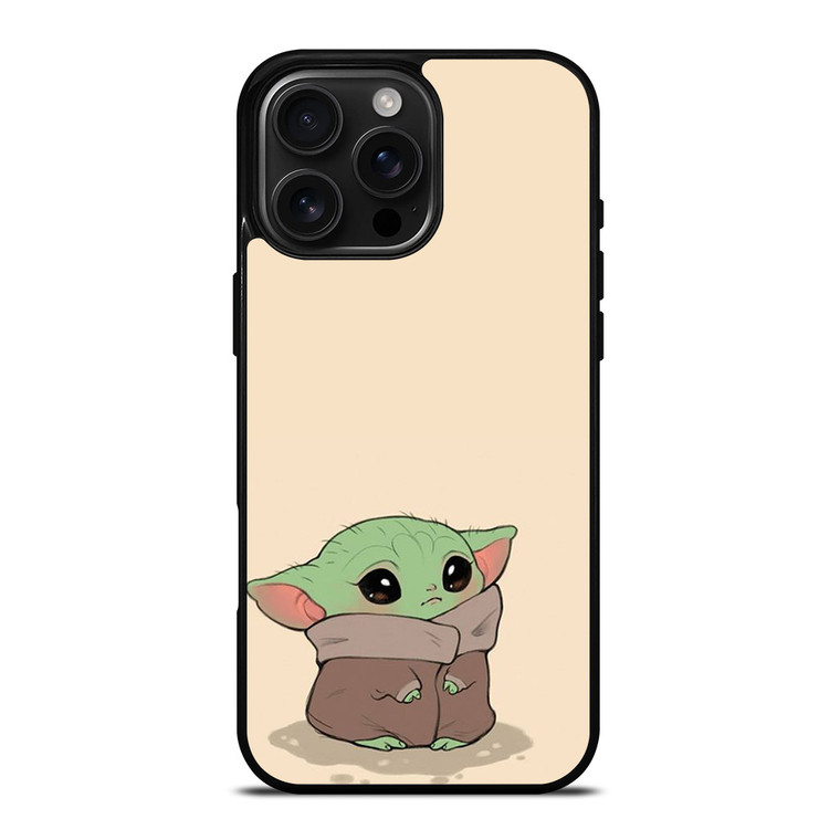 CUTE BABY YODA STAR WARS CARTOON iPhone 16 Pro Max Case Cover