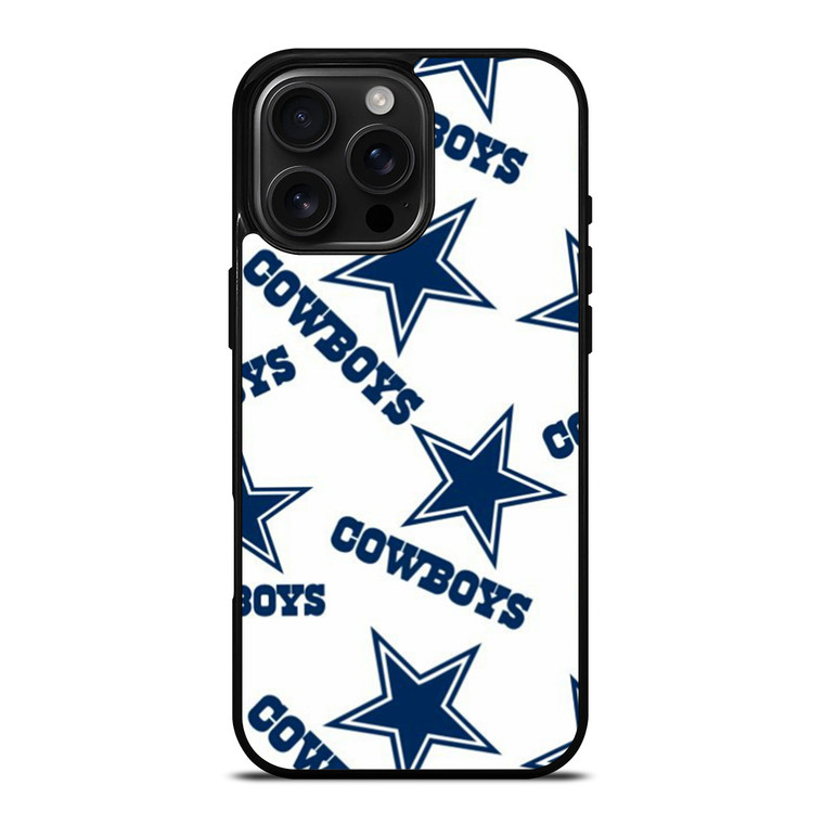 DALLAS COWBOYS LOGO PATTERN iPhone 16 Pro Max Case Cover