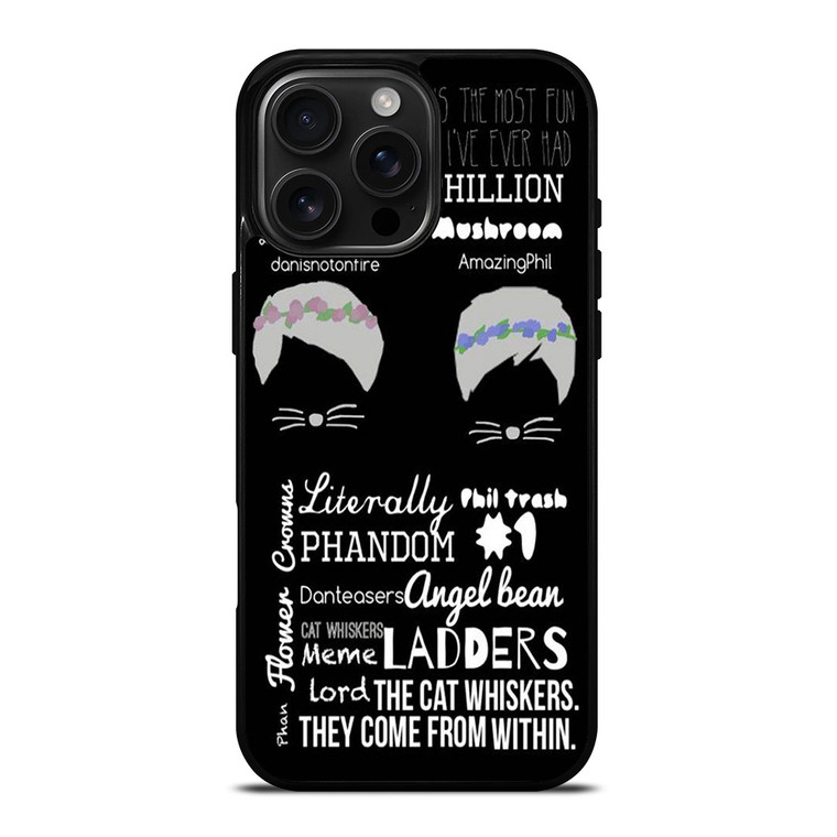 DAN AND PHIL QOTE iPhone 16 Pro Max Case Cover