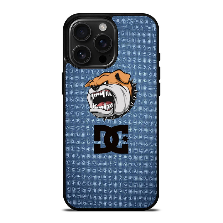 DC SKATE SHOES LOGO BULL DOG iPhone 16 Pro Max Case Cover