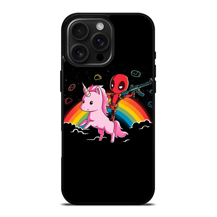 DEADPOOL AND UNICORN CUTE iPhone 16 Pro Max Case Cover